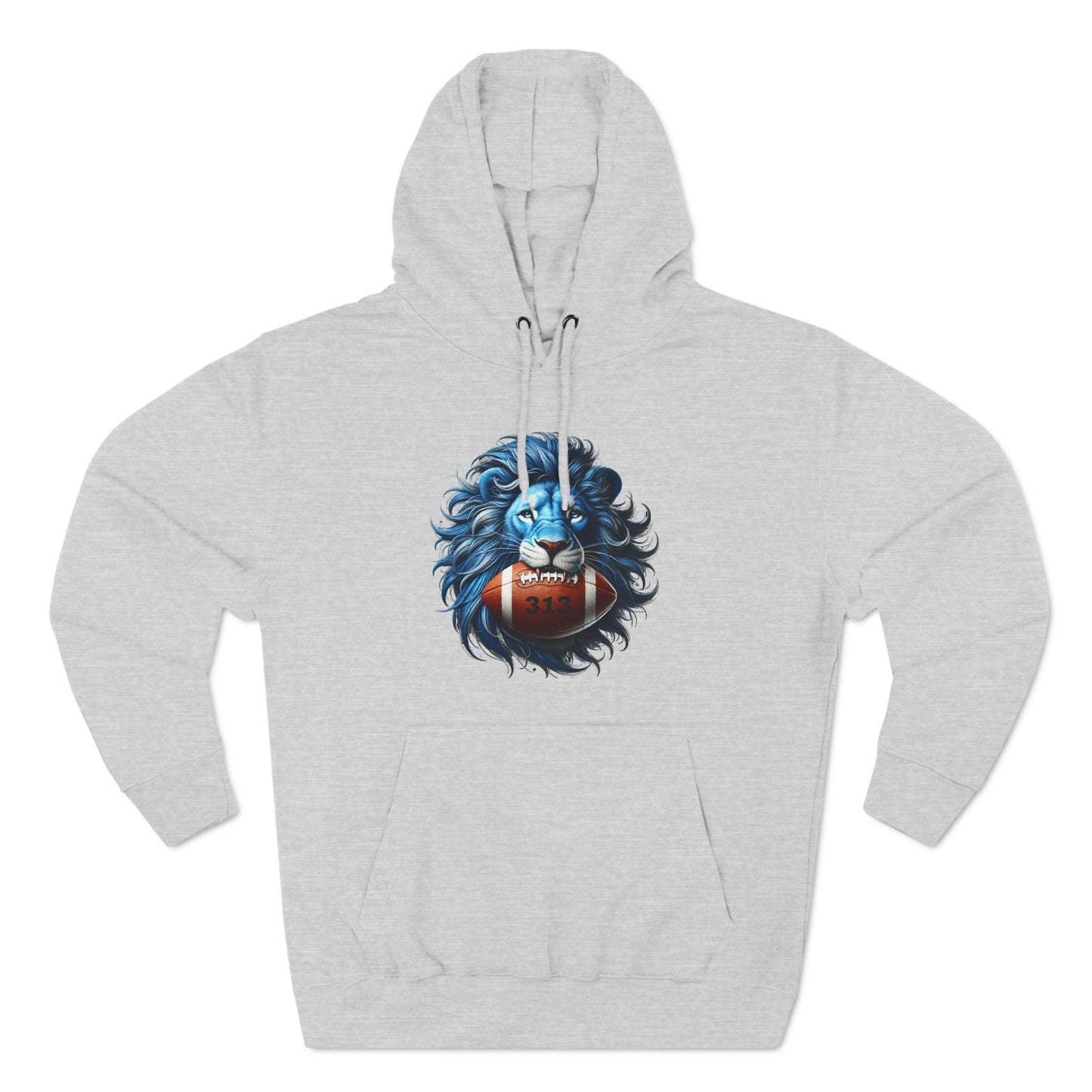 Detroit Grit 313 Football Three-Panel Fleece Hoodie