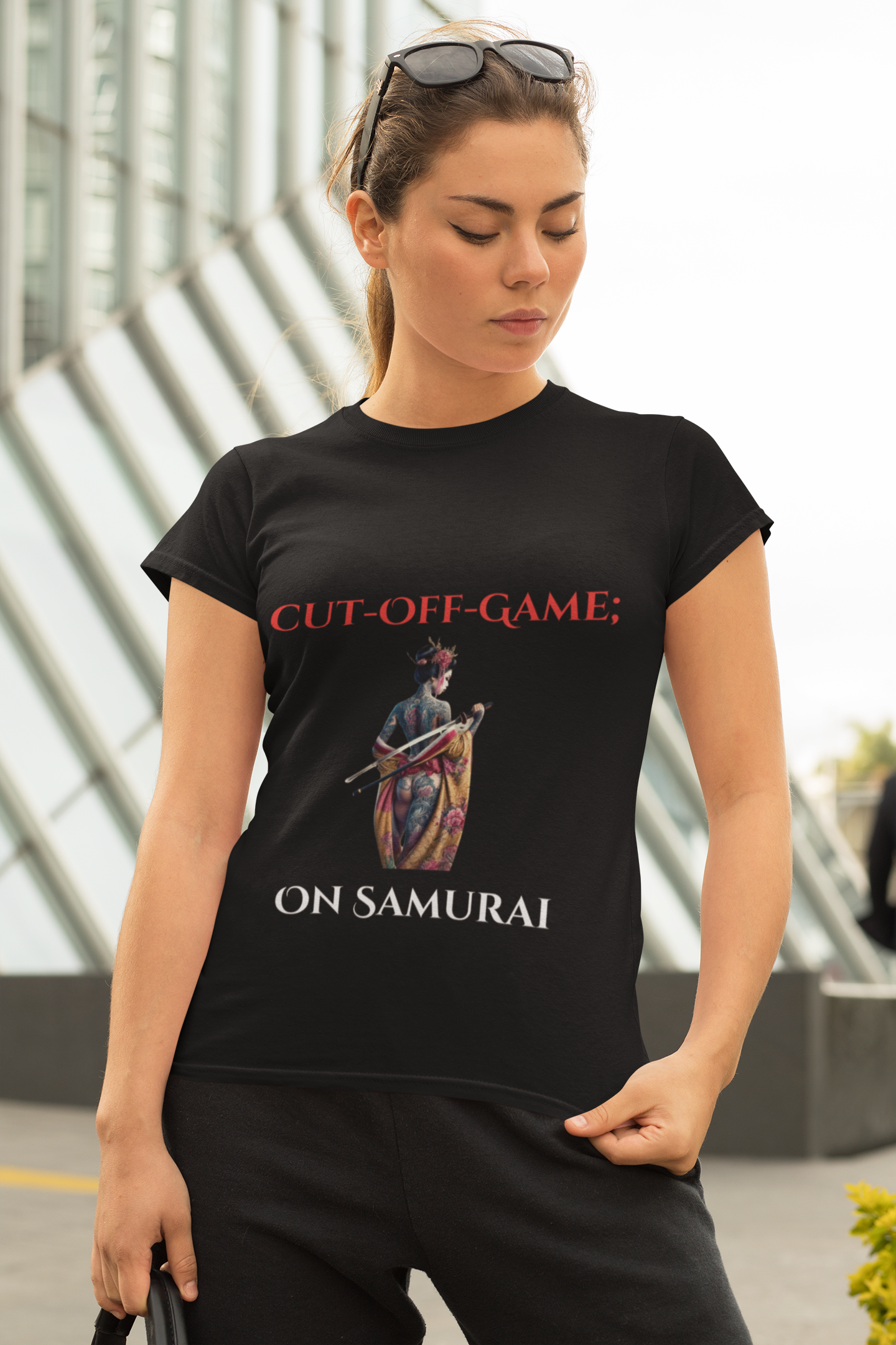 Geisha Cut-Off-game-Tee