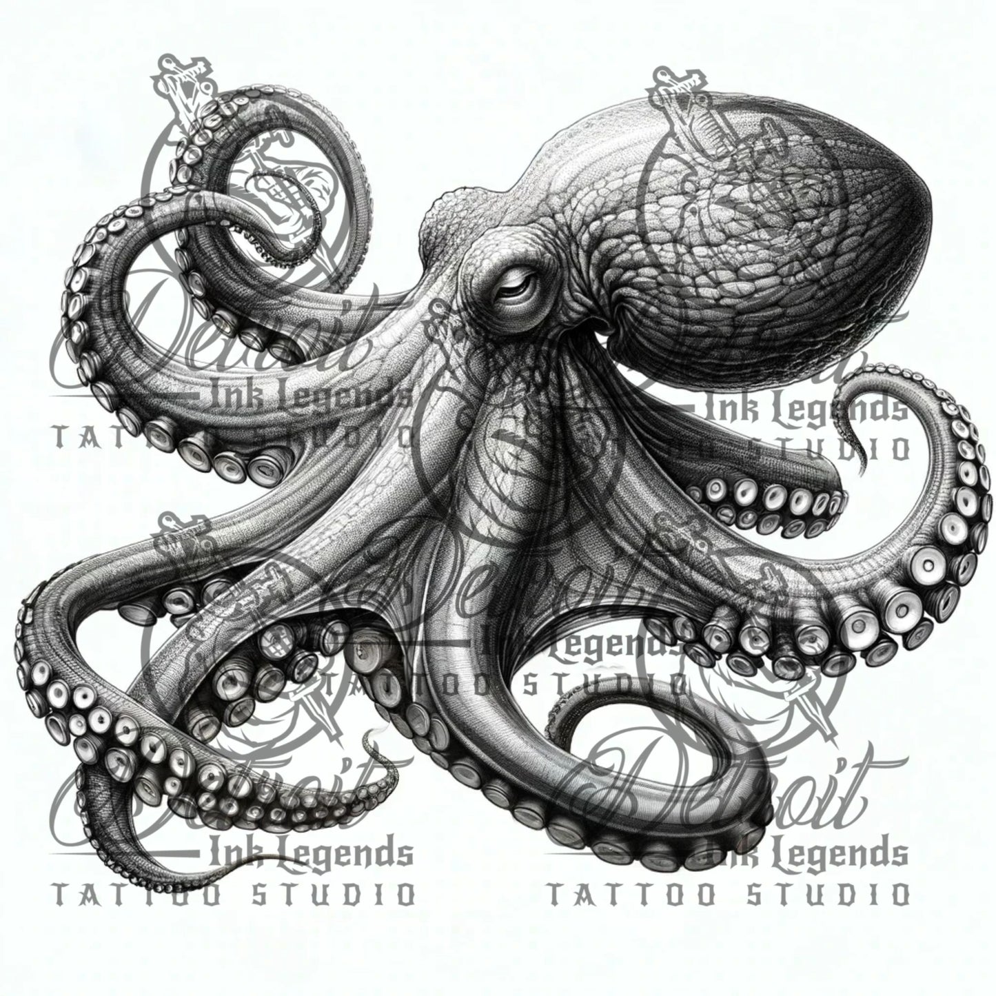 Ethereal Abyss Octopus (Digital Proof)